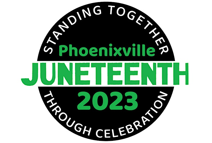 Phoenixville Juneteenth logo 